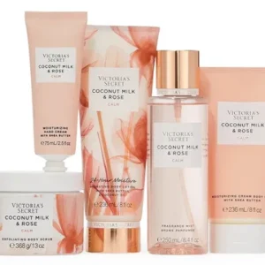 [COMBO] Victoria's Secret Natural Beauty Coconut Milk & Rose 5pc Collection Set
