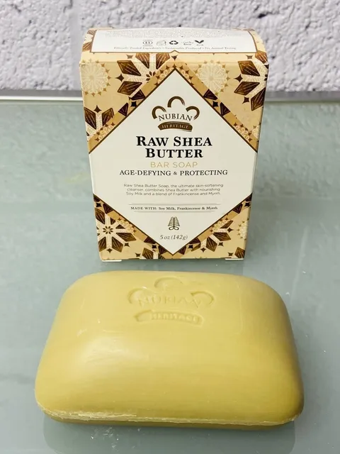 Nubian Heritage Raw Shea Butter with Soy Milk, Frankincense & Myrrh - 5oz