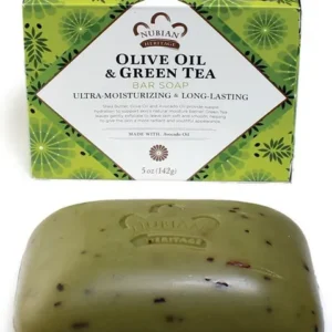 Nubian Heritage Olive Oil & Green Tea Soap with Avocado Oil - 5oz